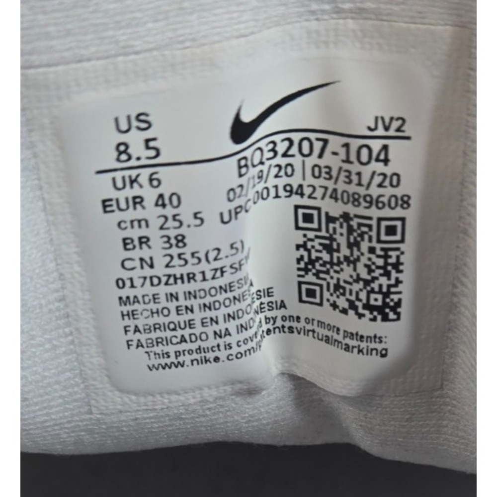 Nike Revolution 5 Women's sz 8.5 Triple White Running Shoe/Sneaker BQ 3207-104 - Picture 7 of 9